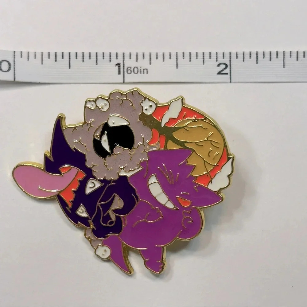 Pokémon - Gastly, Haunter & Gengar Pin 💜🖤🩶 - Picture 3 of 5
